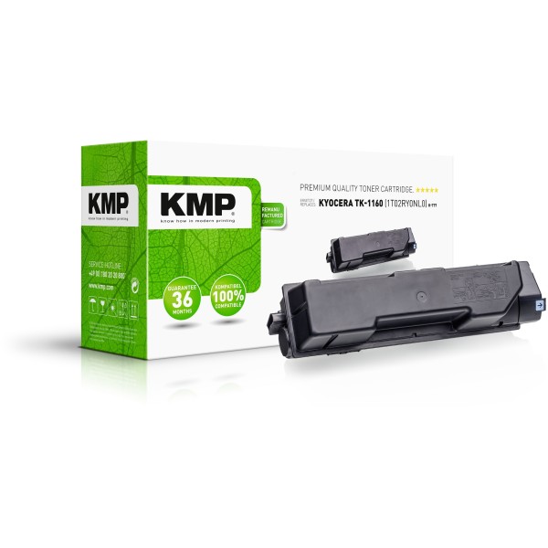 KMP Toner K-T77 2913,0000 wie Kyocera TK1160 schwarz