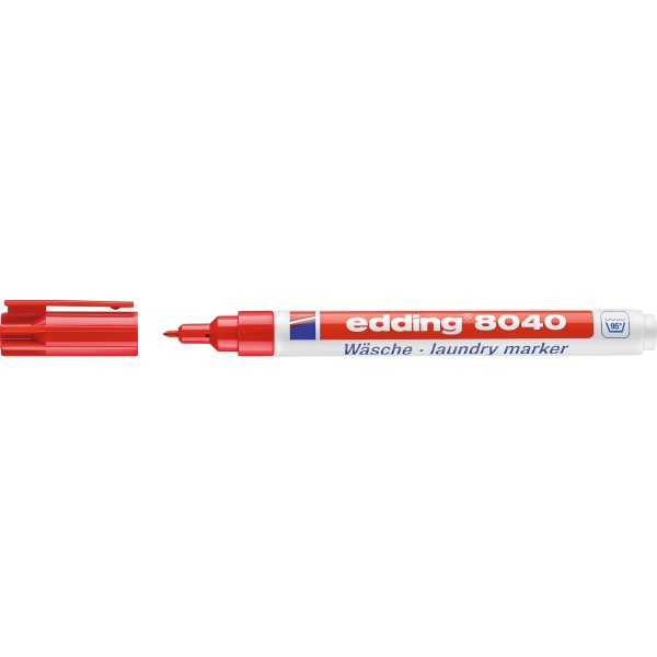 edding Wäschemarker 8040 4-8040002 1mm Rundspitze rot