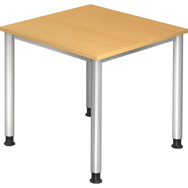 Hammerbacher Schreibtisch VHS08/6/S 80x80cm buche
