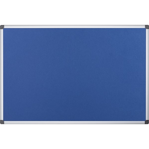 Bi-office Pinnwand Maya FA1243170 Aluminiumrahmen Filz 150x120cm blau