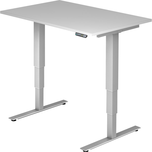 Hammerbacher Schreibtisch VXDSM12/5/S 120x80cm grau