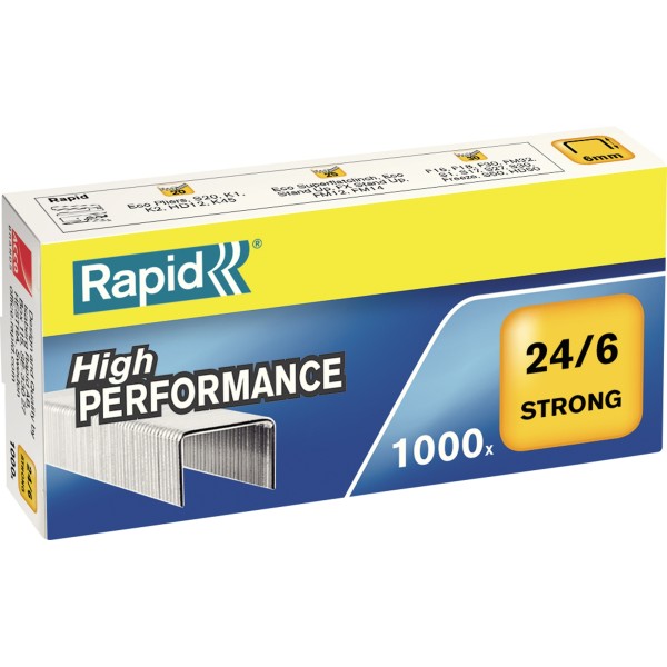 Rapid Heftklammer Strong 24855800 24/6 1.000 St./Pack.