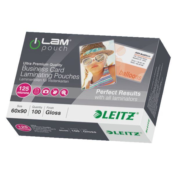 Leitz Folientasche 90x60mm 125Micron