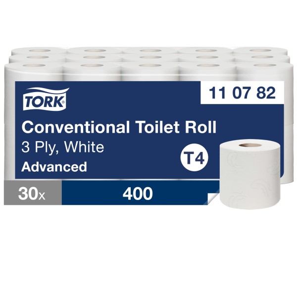 Tork Toilettenpapier Advanced 110782 3lg 250Bl. weiß 30 Rl./Pack.