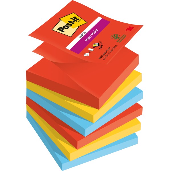 Post-it Haftnotiz R330-6SS-PLAY 76x76mm 90Blatt 6St.