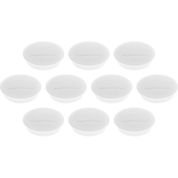 magnetoplan Magnet Discofix Junior 1662100 34mm weiß 10St.