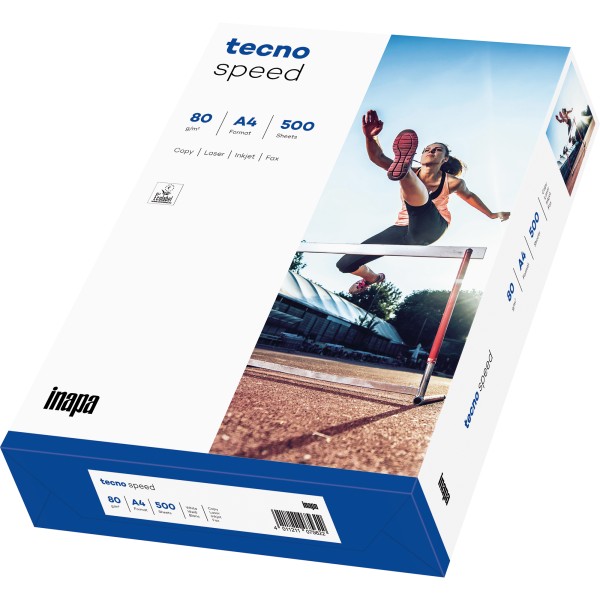 inapa tecno Kopierpapier Speed 2100011521 A4 80g 500 Bl./Pack.