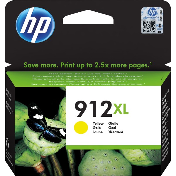 HP Tintenpatrone 3YL83AE 912XL 825Seiten gelb
