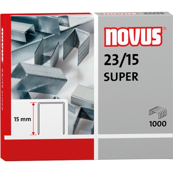 NOVUS Heftklammer 042-0044 23/15 verzinkt 1.000 St./Pack.