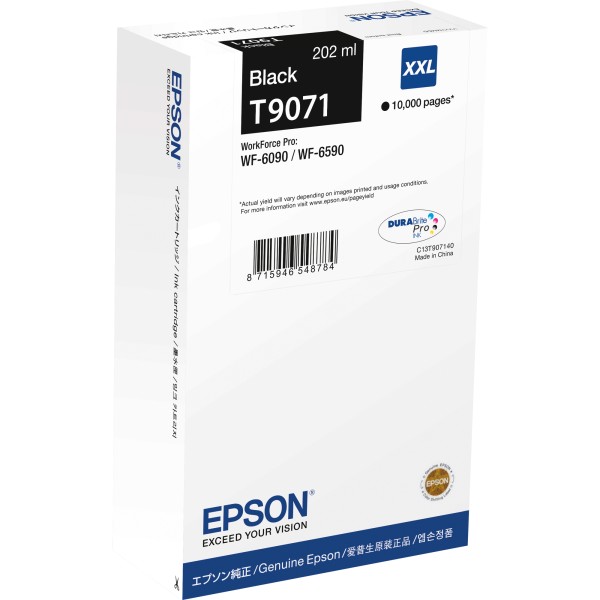 Epson Tintenpatrone C13T907140 10.000Seiten 202ml schwarz