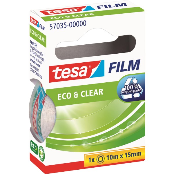 tesa Klebefilm tesafilm Eco&Clear 57035-00000 15mmx10m