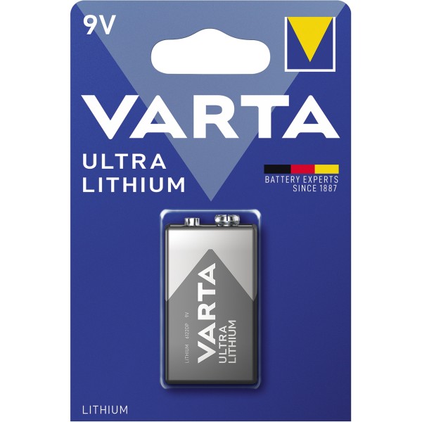 Varta Batterie 6122301401 E-Block 9V 1.200m Ah Lithium