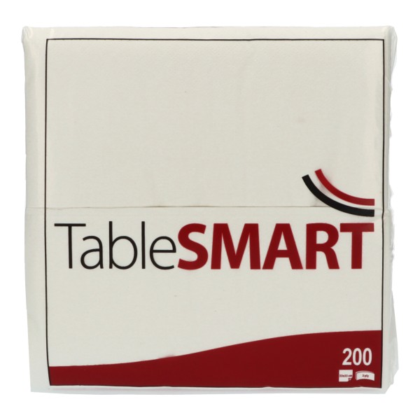 TableSMART Serviette 483054 33x33cm 2lg 1/8Falz ws 200St