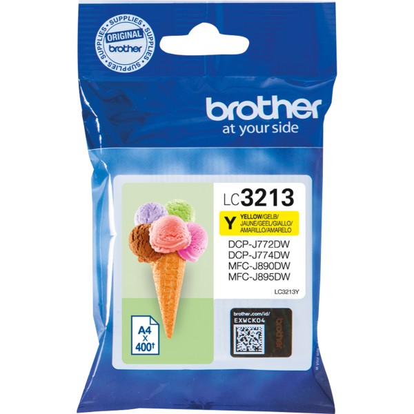 Brother Tintenpatrone LC3213Y gelb