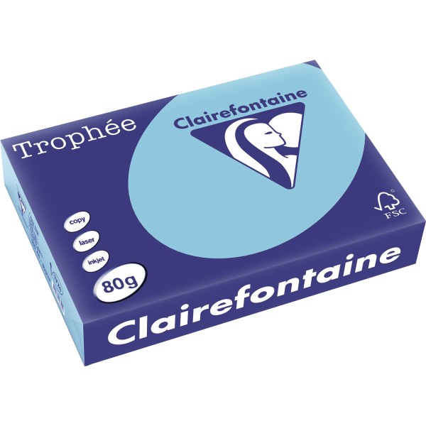 Clairefontaine Kopierpapier 1774C A4 80g blau 500Bl.