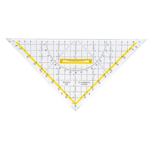 Aristo Dreieck TZ AR1650/4 250mm Griff abnehmbar glasklar