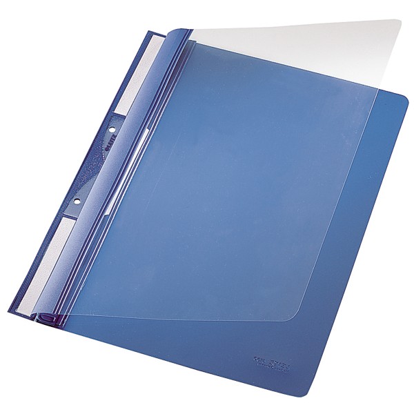 Leitz Einhakhefter 41900035 DIN A4 kfm. Heftung PVC blau