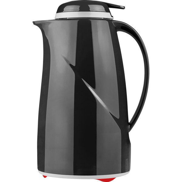 Helios Isolierkanne Wave Push 2934-002 1l schwarz