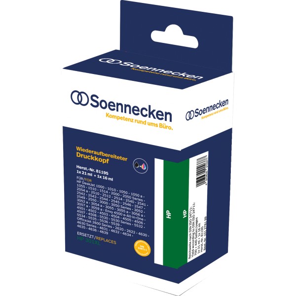 Soennecken Tintenpatrone 81195 wie HP 301XL 2 St./Pack.