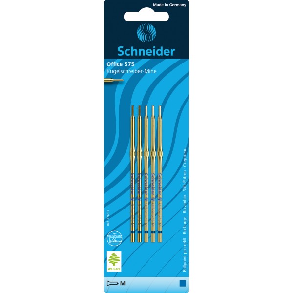 Schneider Kugelschreibermine 575 M 77613 blau 5 St./Pack.