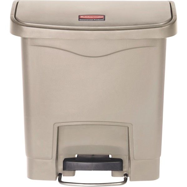 Rubbermaid Tretabfalleimer Slim Jim 1883455 Kunststoff 15l beige