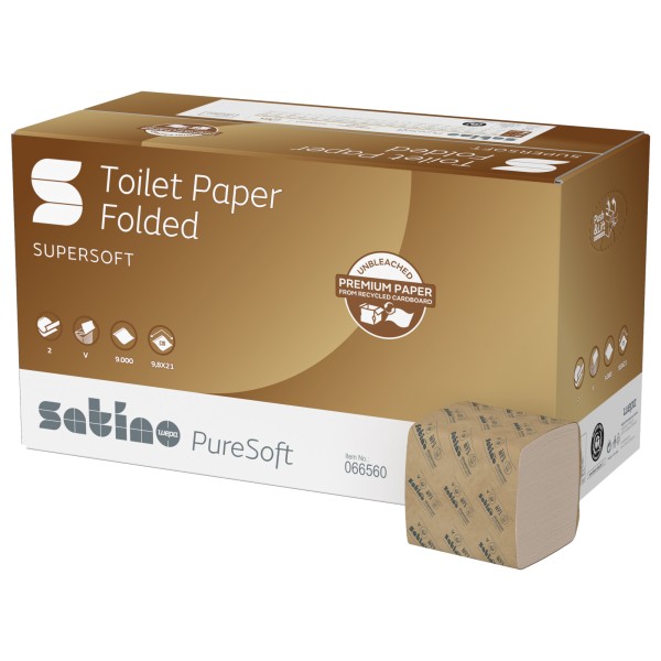 Satino Toilettenpapier PureSoft 066560 gefaltet 30x300Bl.