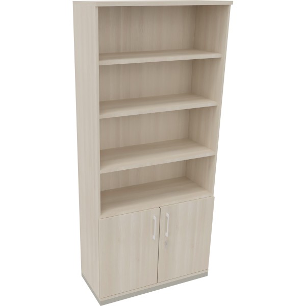 Kombischrank 2OH Tür 4OH Regal B1000xT442xH2221mm si/Akazie