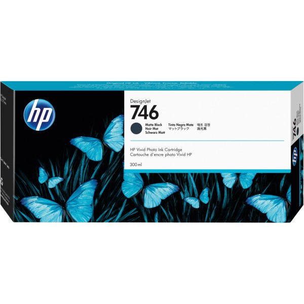 HP Tintenpatrone P2V83A Nr.746 300ml mattschwarz