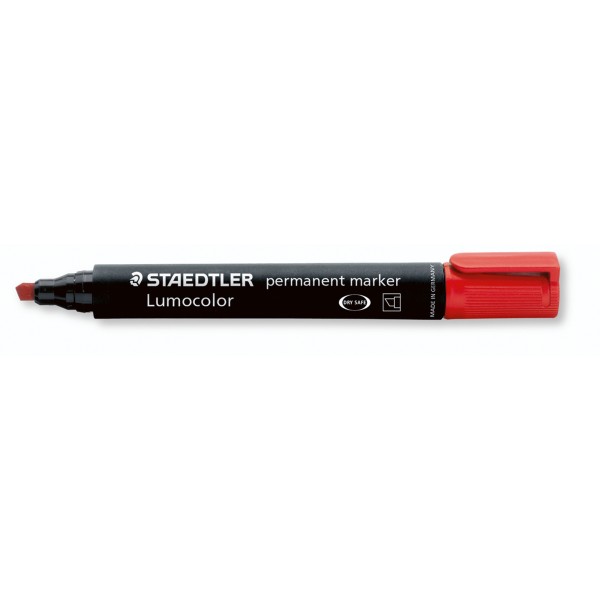 STAEDTLER Permanentmarker Lumocolor 350-2 1-5mm Keilspitze rot