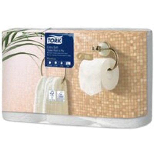 Tork Toilettenpapier Premium 110406 4lagig 150Bl. ws 6Rl.