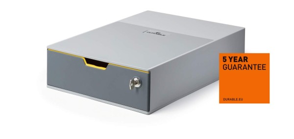 DURABLE Schubladenbox VARICOLOR 1 SAFE 760127 Schloss 1Fach gr/fb