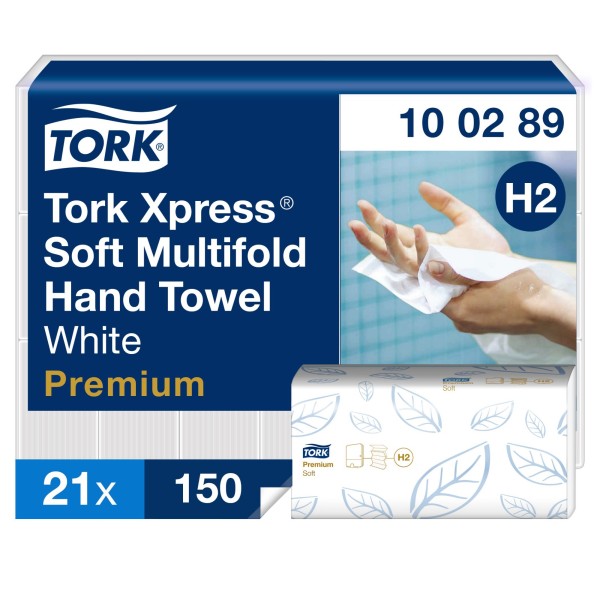 Tork Papierhandtuch Xpress 100289 2lagig weiß 3.150 Bl./Pack.