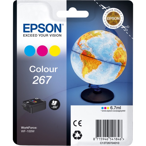 Epson Tintenpatrone C13T26704010 267 6,7ml 200Seiten c/m/y