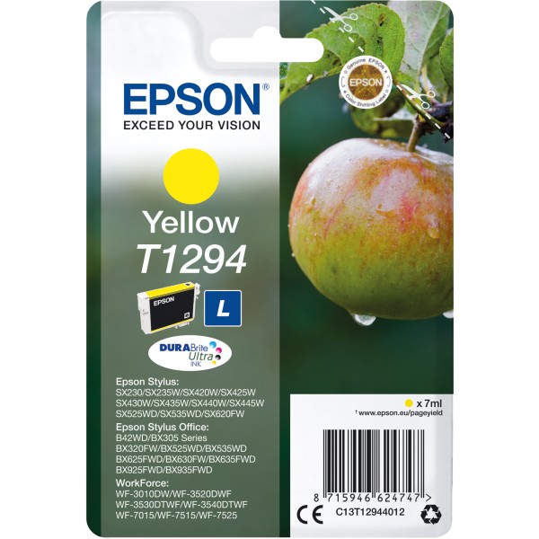 Epson Tintenpatrone C13T12944012 T1294 7ml gelb