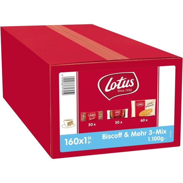 Lotus Gebäck Biscoff & Mehr 3-Mix 71725 160St.