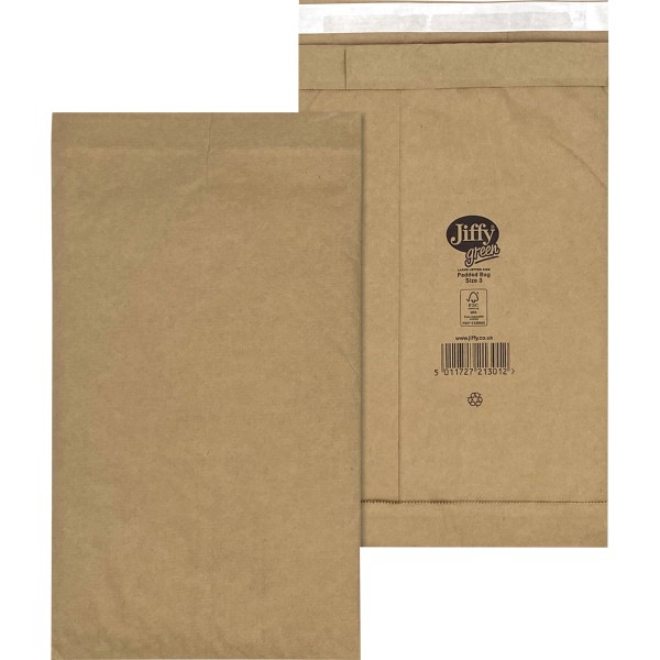 Jiffy Papierpolstertasche Nr. 3 30001313 br 100 St./Pa