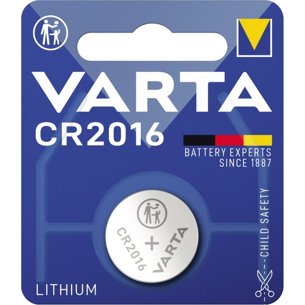 Varta Knopfzelle 06016101401 CR2016 3V 90mAh Lithium