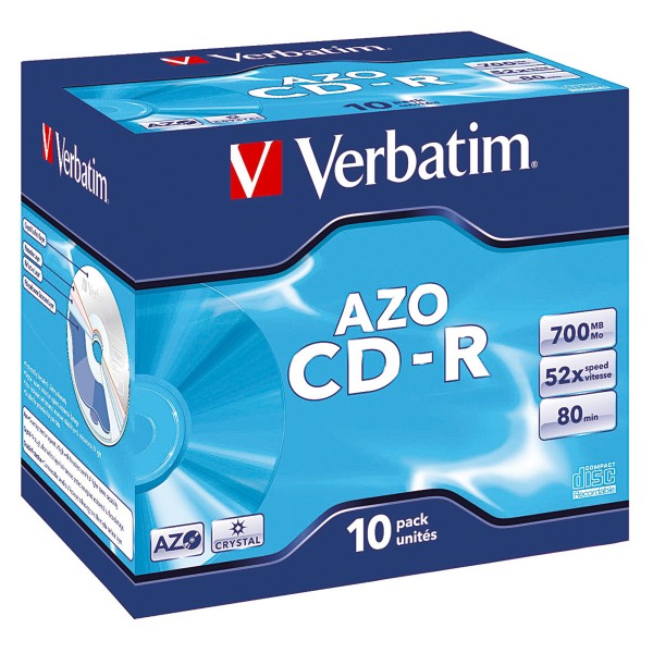 Verbatim CD-R 43327 52x 700MB 80Min. Jewelcase 10 St./Pack.