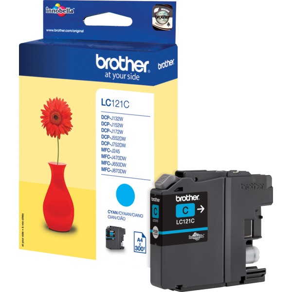 Brother Tintenpatrone LC121C 300Seiten cyan