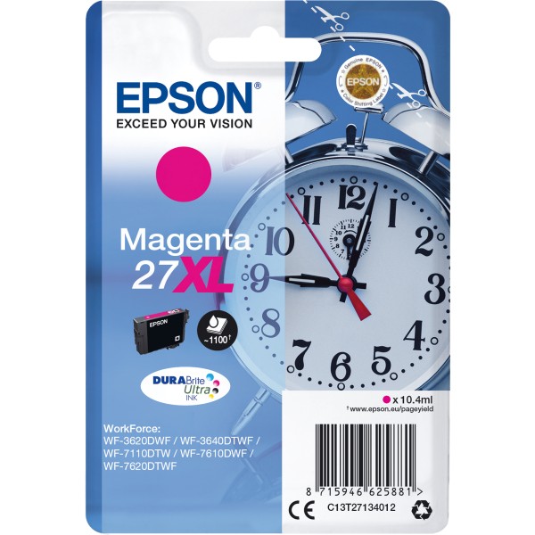 Epson Tintenpatrone C13T27134012 27XL 1.100Seiten 10,4ml magenta