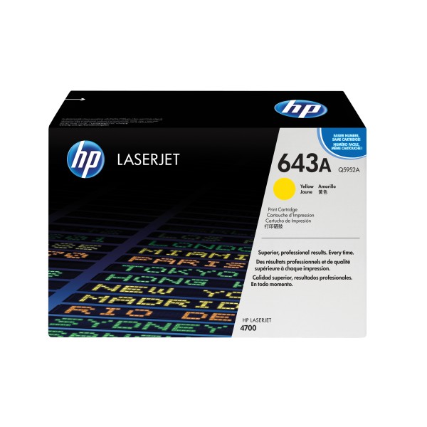 HP Toner Q5952A 643A 10.000Seiten gelb