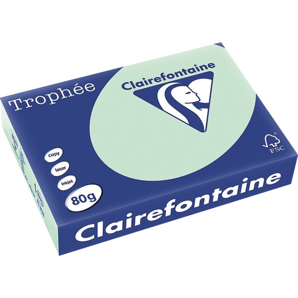 Clairefontaine Kopierpapier 1975C A4 80g hellgrün 500Bl.