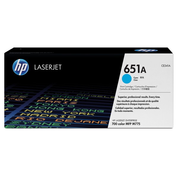 HP Toner CE341A 651A 16.000Seiten cyan