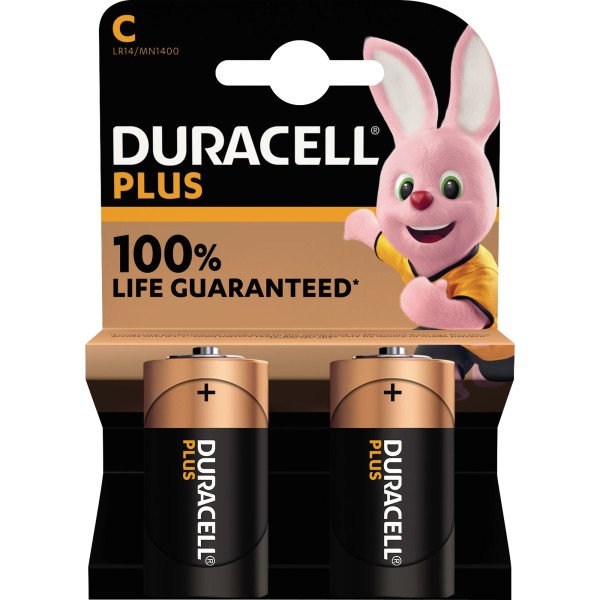 DURACELL Batterie Plus Baby C 141827 1,5V 2 St./Pack.