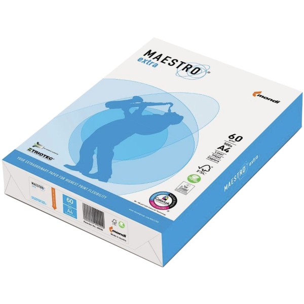 MAESTRO Kopierpapier extra 9457A60S DIN A4 60g weiß 500 Bl./Pack.