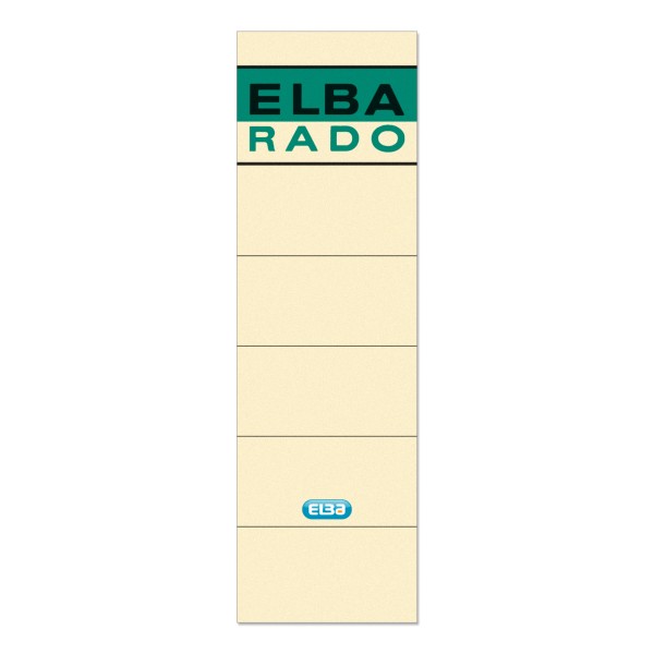 ELBA Ordneretikett 100420953 kurz/breit sk chamois 10 St./Pack.