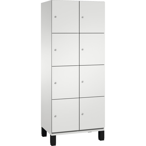 C+P Fächerschrank 4510322S10017 Füße 8Fächer B800mm lgr/lgr