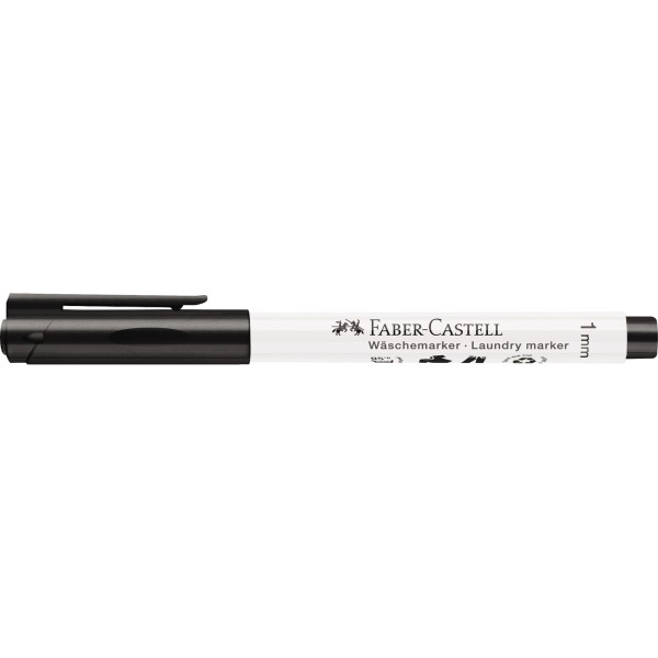 Faber-Castell Wäschemarker 159502 Rundspitze schwarz