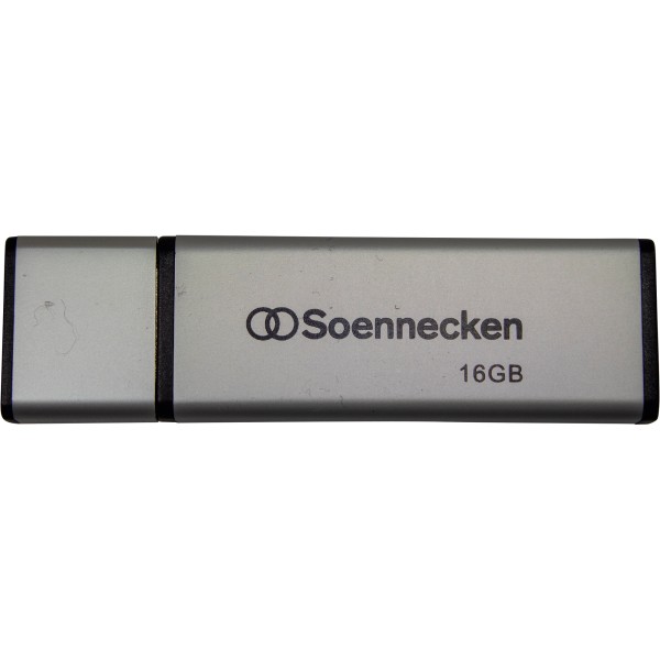 Soennecken USB-Stick 71613 2.0 16GB schwarz/silber