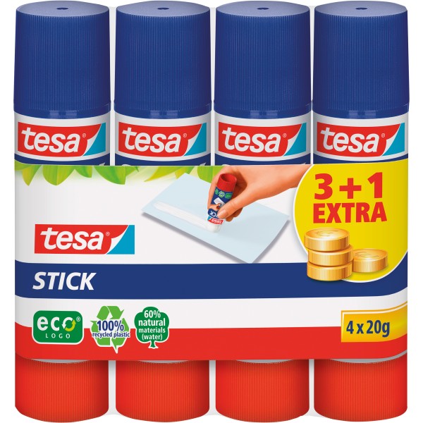 tesa Klebestift ecoLogo 57088-00200 20g 4 St./Pack.